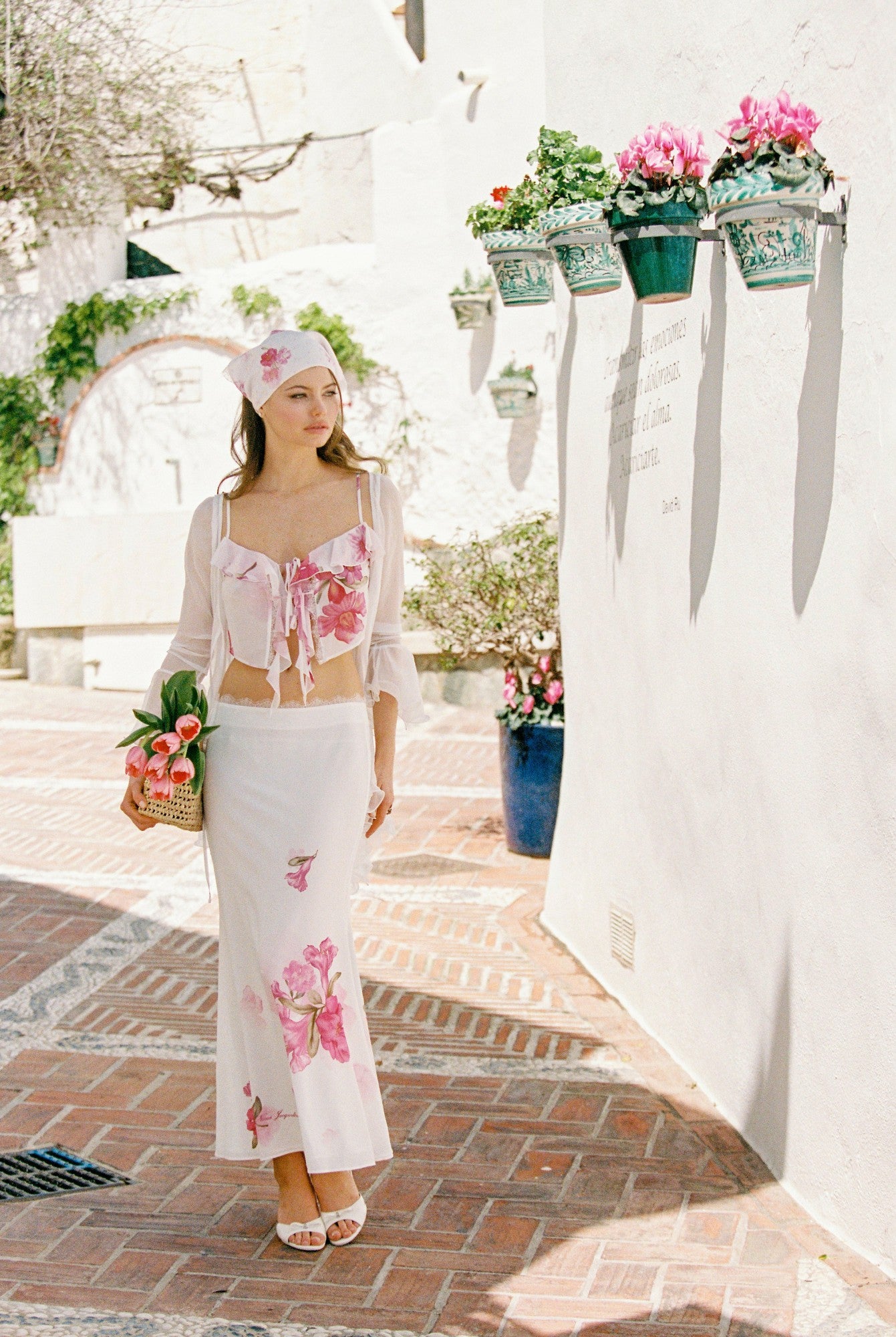 Nana Jacqueline Vivienne Skirt: Pink Maxi Skirt for Garden Party Pink