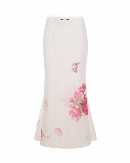 Nana Jacqueline Vivienne Skirt: Pink Maxi Skirt for Garden Party Pink