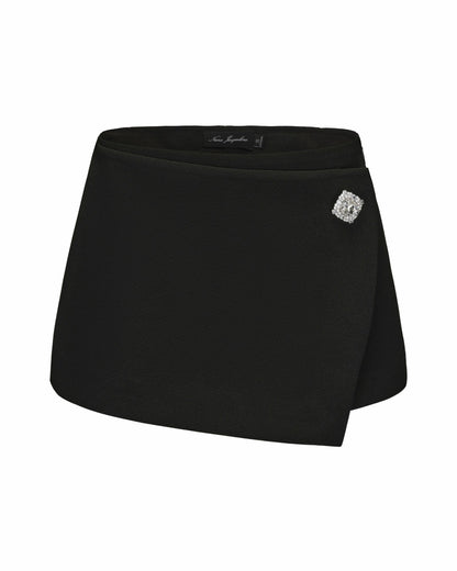Nana Jacqueline Sabine Skirt: Black Mini Skirt for Date Night Black