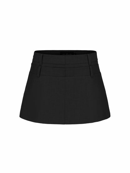 Nana Jacqueline Anna Skirt: Black Mini Skirt for Date Night Black