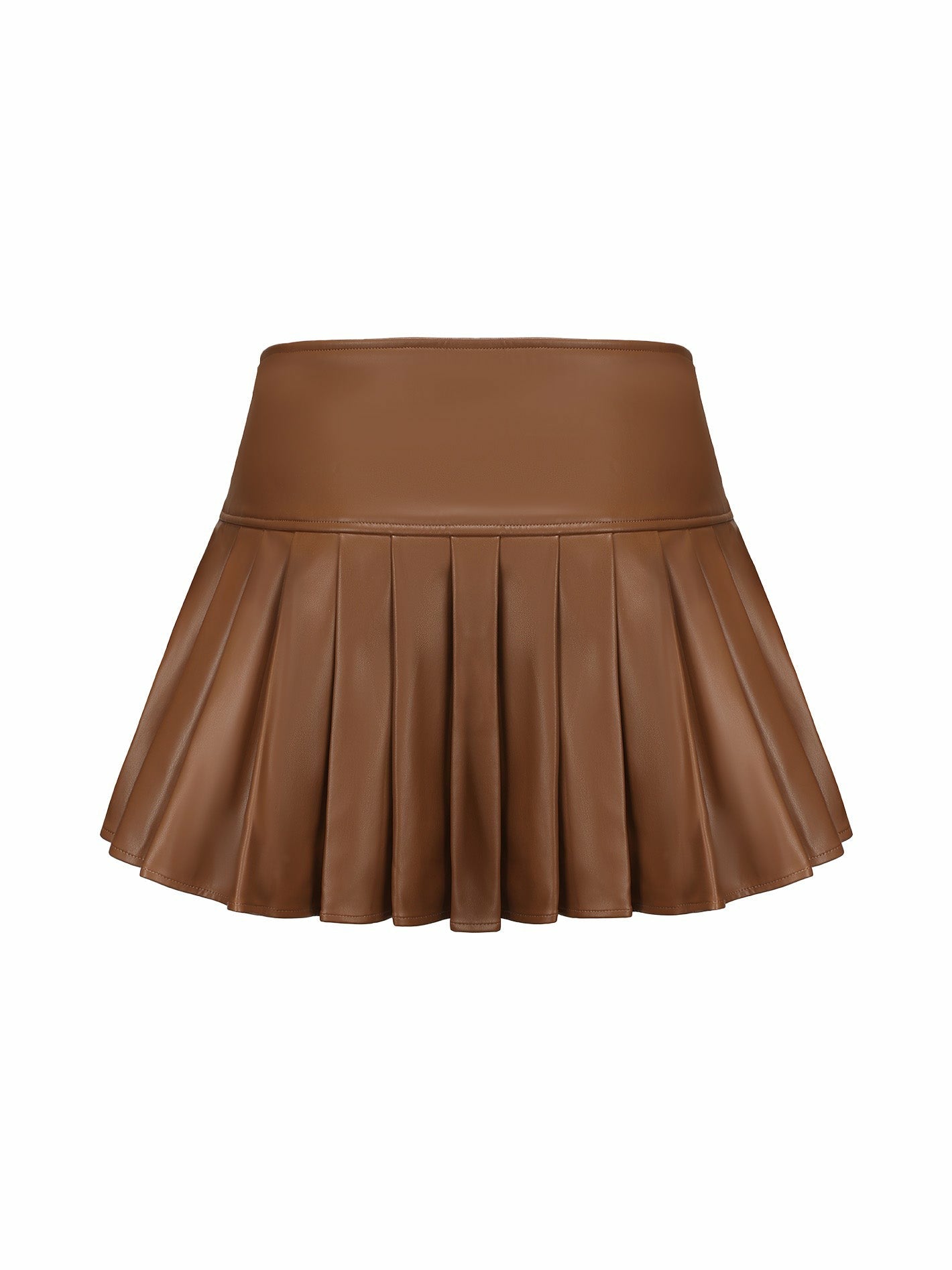 Nana Jacqueline Gina Skirt: Brown Mini Skirt for Date Night Brown