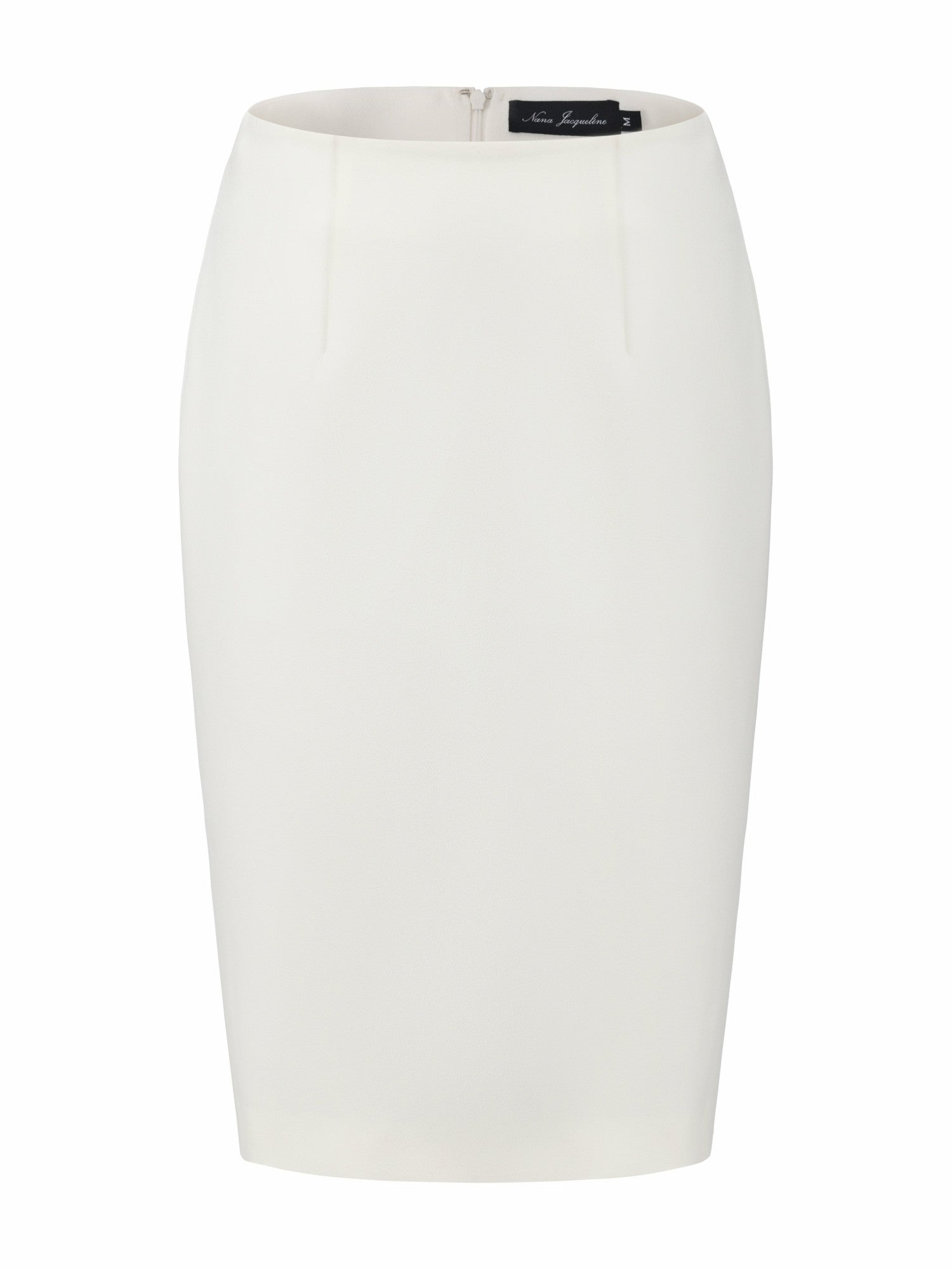 Nana Jacqueline Yvette Tailored White Pencil Structured Skirt White