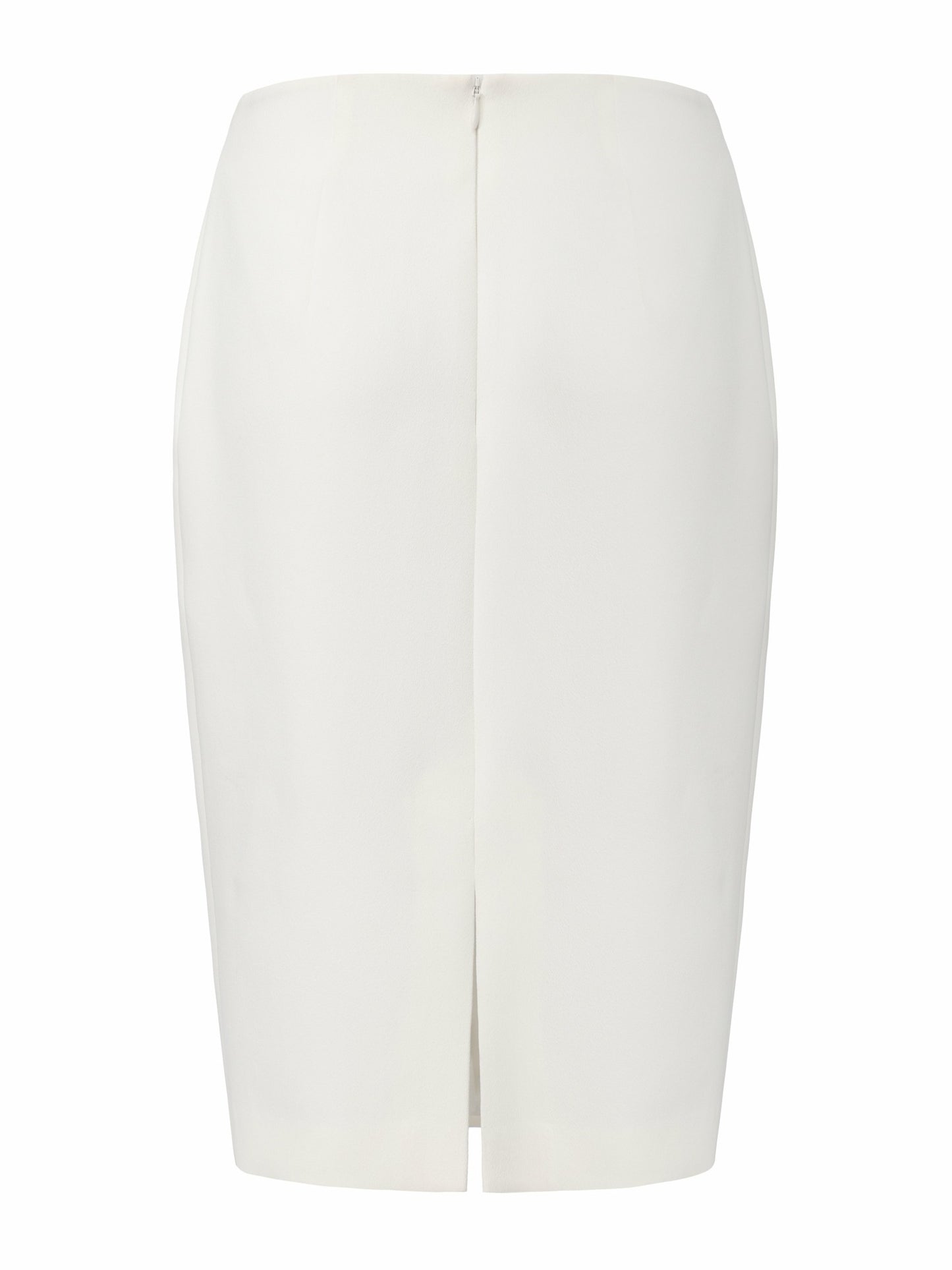 Nana Jacqueline Yvette Tailored White Pencil Structured Skirt White