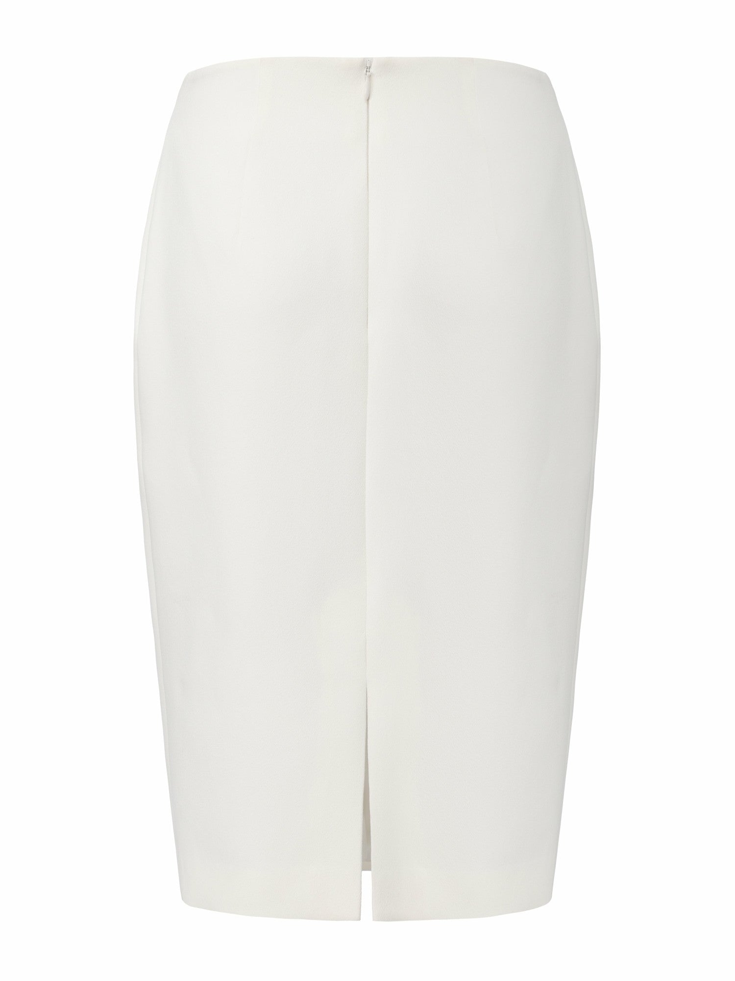 Nana Jacqueline Yvette Tailored White Pencil Structured Skirt White