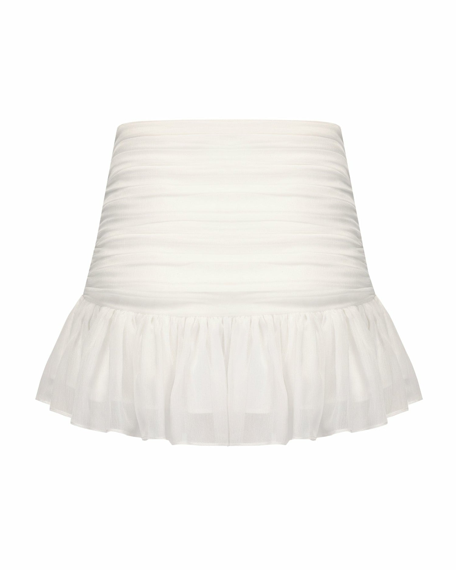 Nana Jacqueline Amor Skirt: White Mini Skirt for Bachelorette White