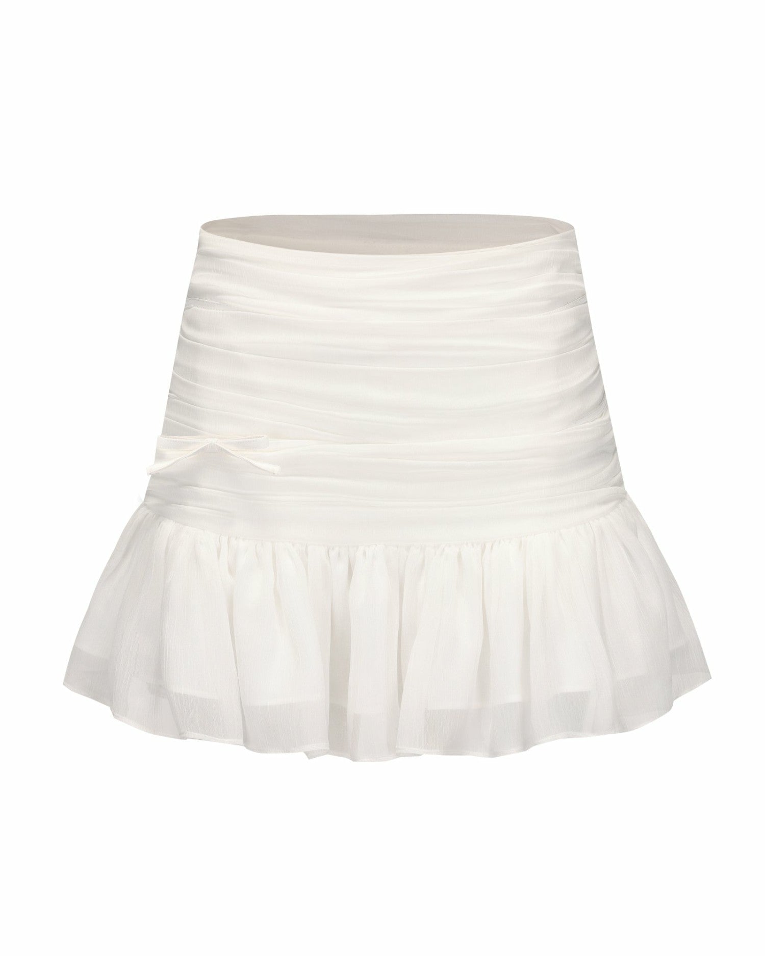 Nana Jacqueline Amor Skirt: White Mini Skirt for Bachelorette White