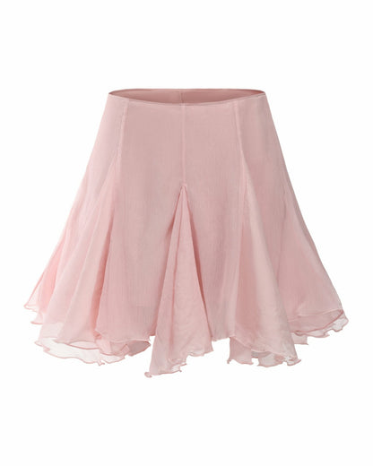 Nana Jacqueline Verena Skirt: Pink Mini Skirt for Brunch Pink