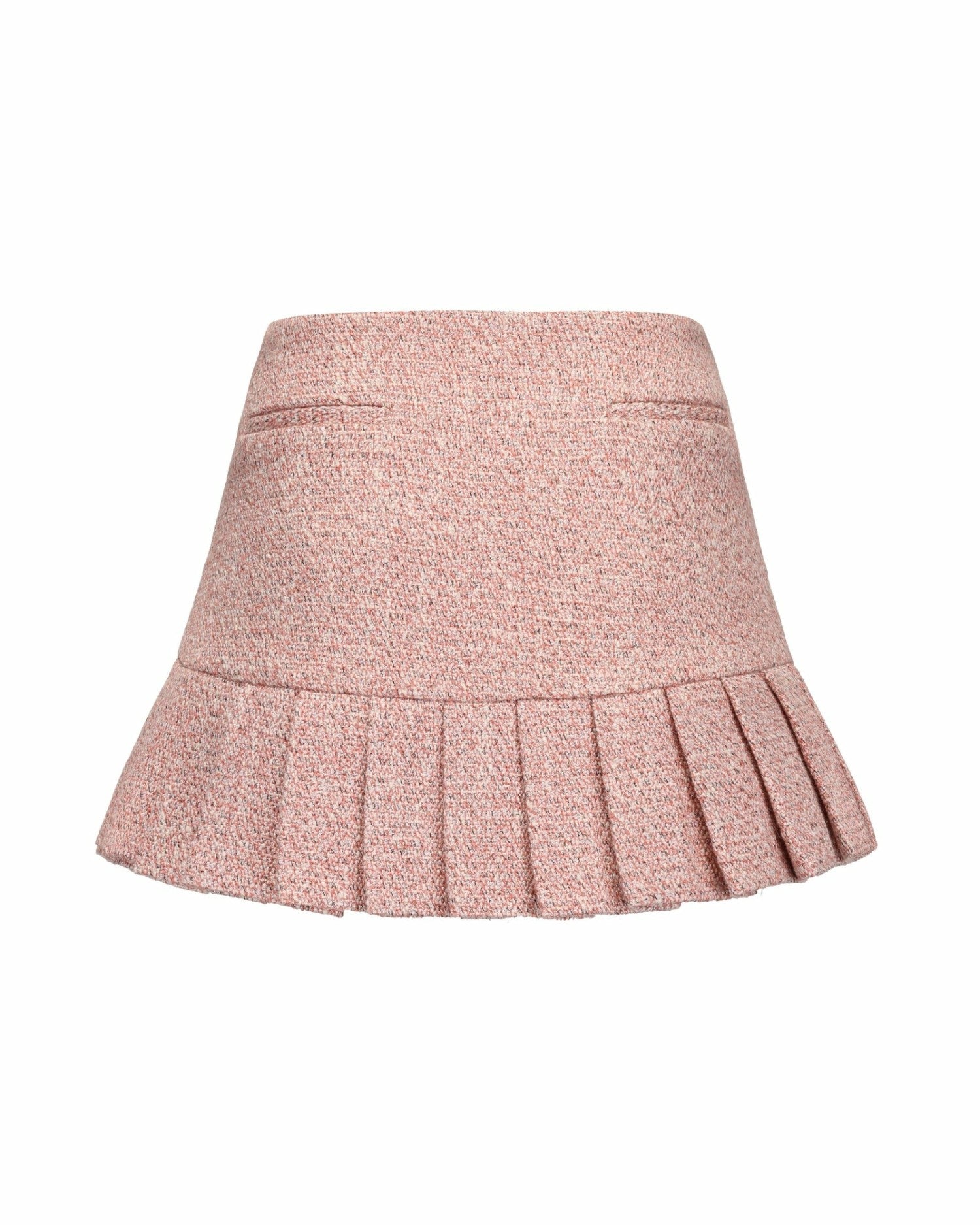 Nana Jacqueline Gia Pleated Mini Skirt: Pink Mini Skirt for Brunch Pink