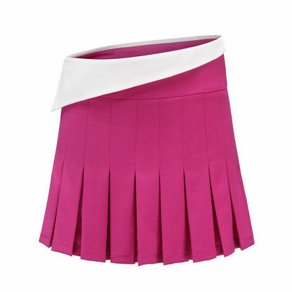 Nana Jacqueline Harper Skirt: Pink Mini Skirt for Brunch Pink