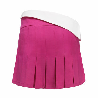 Nana Jacqueline Harper Skirt: Pink Mini Skirt for Brunch Pink