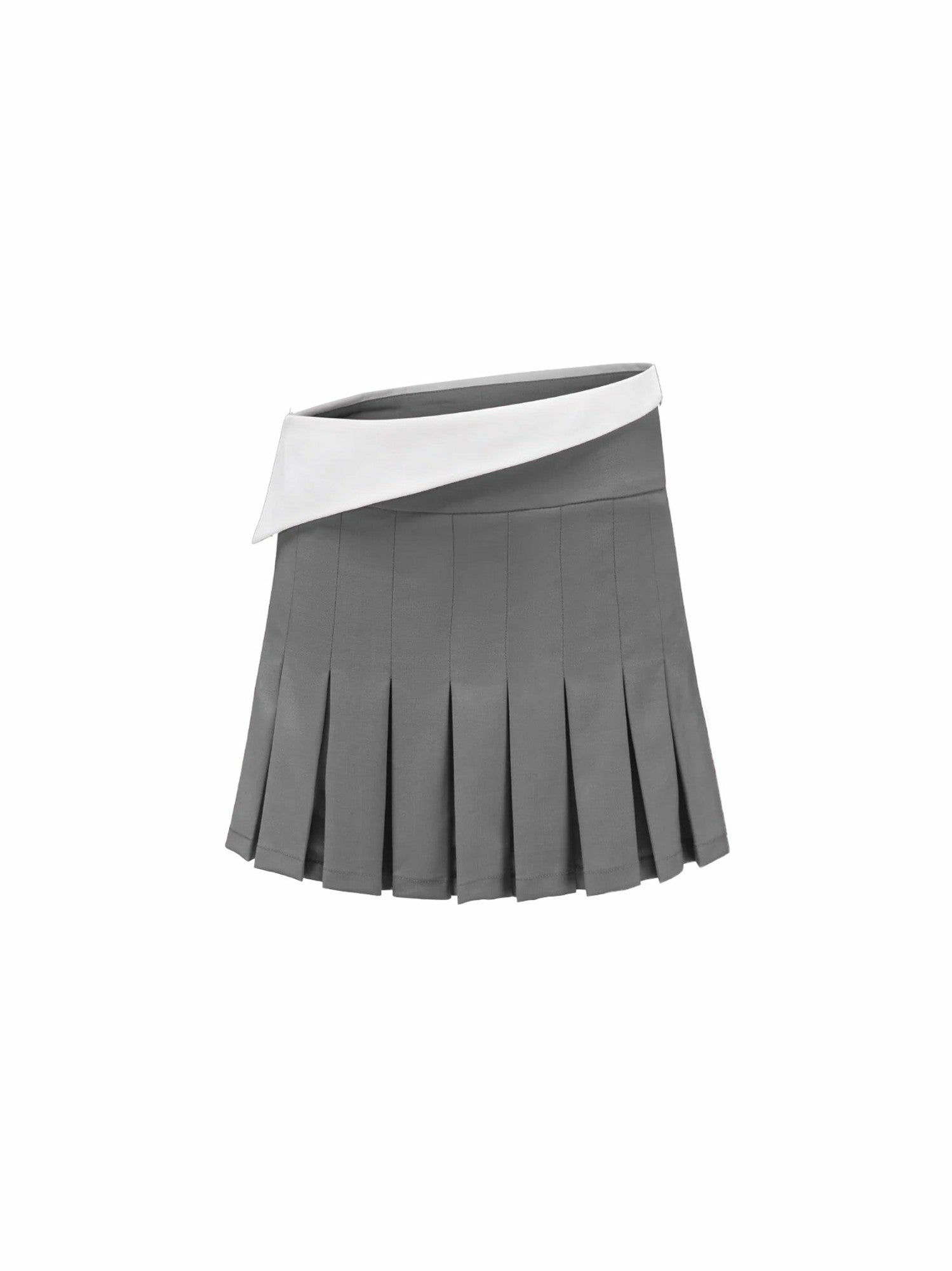 Nana Jacqueline Harper Skirt: Grey Mini Skirt for Date Night Grey