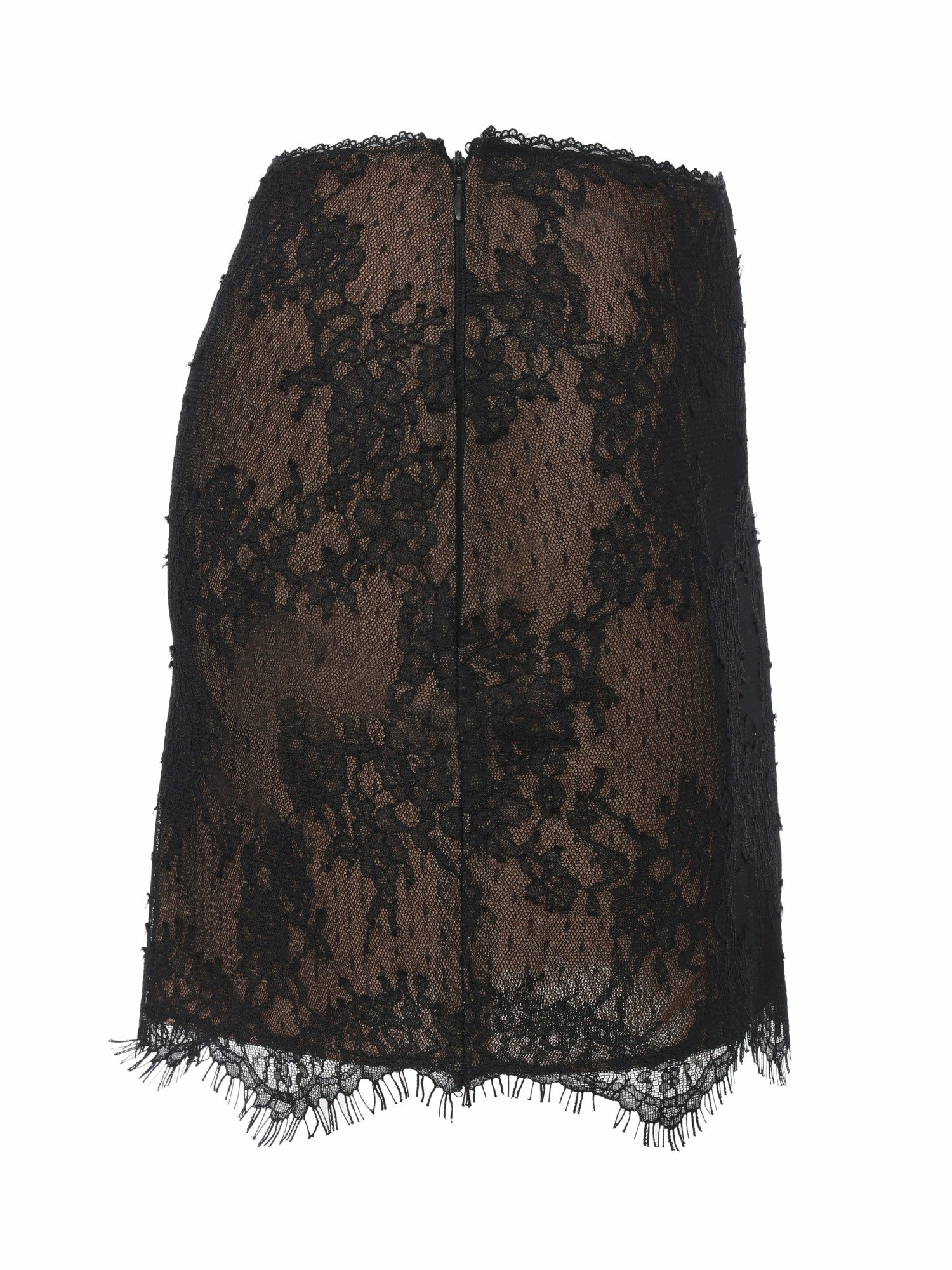 Nana Jacqueline Alexandra Faux Sheer Black Skirt Black