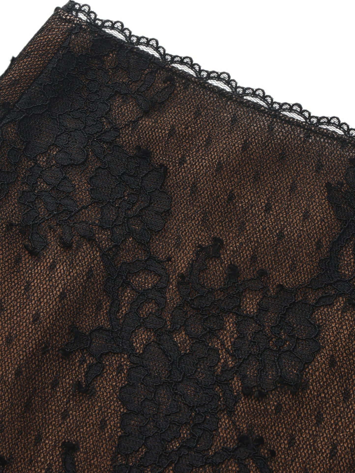 Nana Jacqueline Alexandra Faux Sheer Black Skirt Black