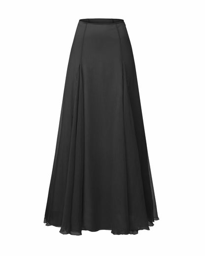 Nana Jacqueline Valencia Skirt: Black Maxi Skirt for Cocktail Party Black