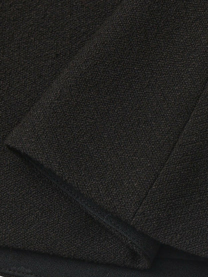 Nana Jacqueline Natalia Tailored A-Line Black Midi Skirt: Black Midi Skirt for Cocktail Party Black