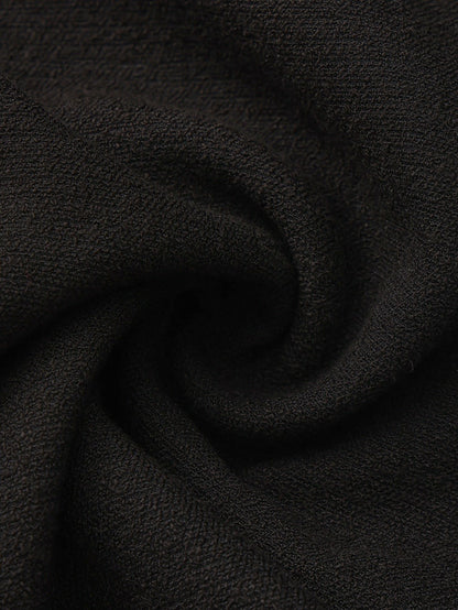 Nana Jacqueline Natalia Tailored A-Line Black Midi Skirt: Black Midi Skirt for Cocktail Party Black