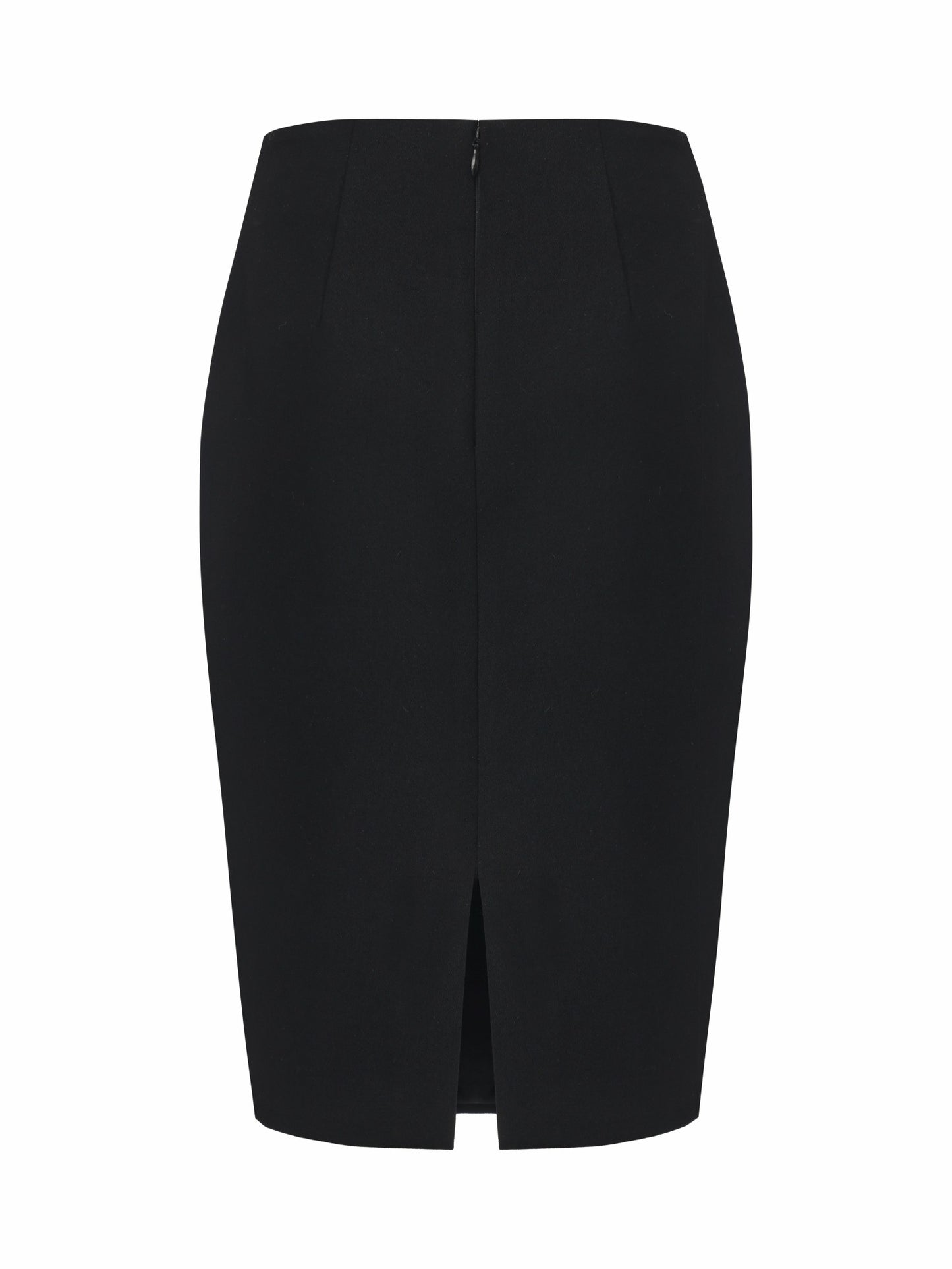Nana Jacqueline Yvette Tailored Black Pencil Structured Skirt Black