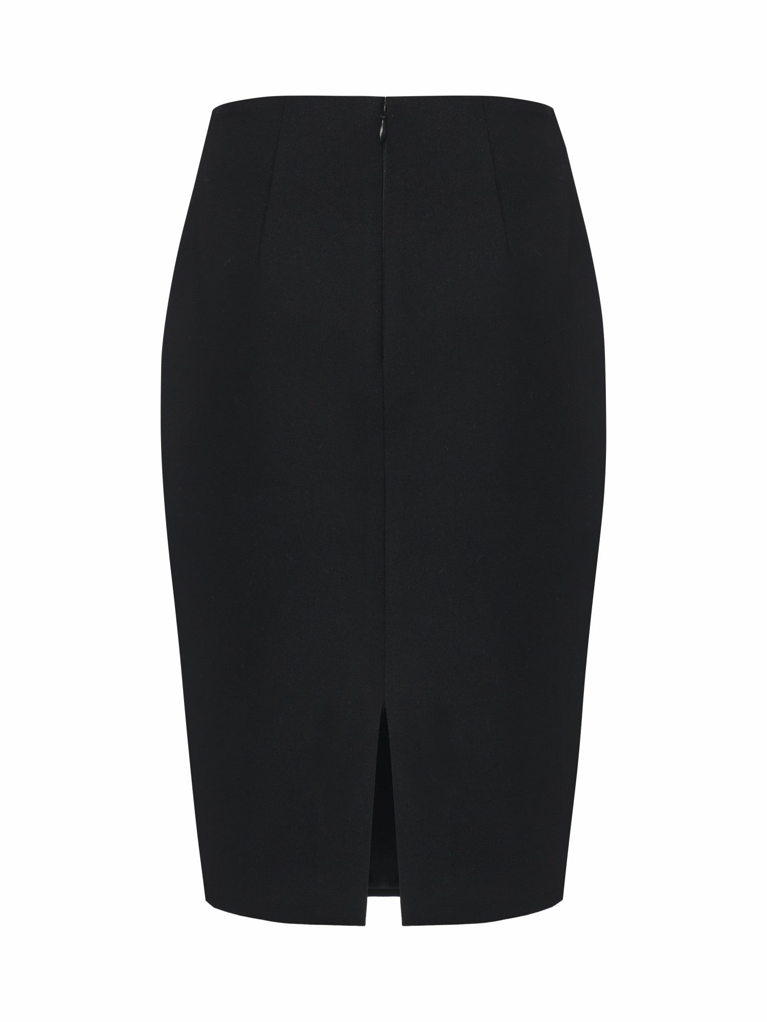 Nana Jacqueline Yvette Tailored Black Pencil Structured Skirt Black
