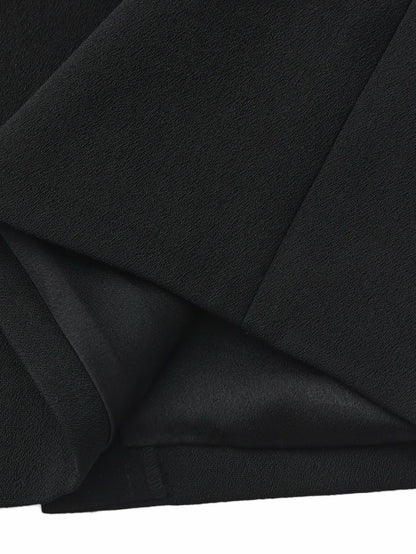 Nana Jacqueline Yvette Tailored Black Pencil Structured Skirt Black