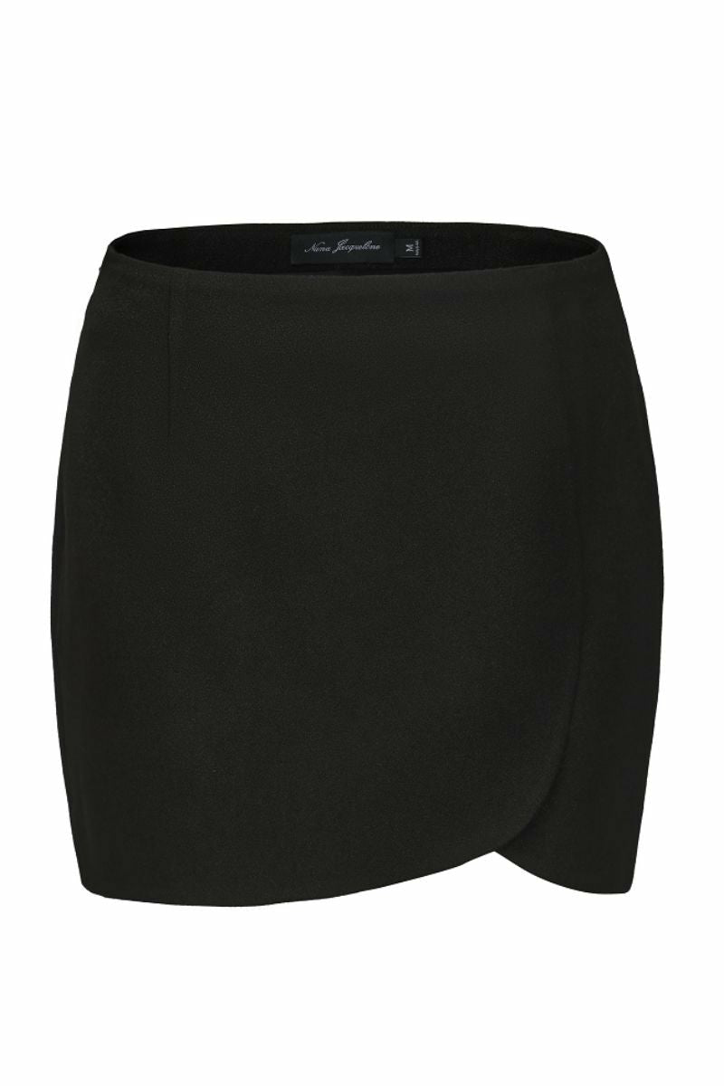 Nana Jacqueline Chloe Skirt: Black Mini Skirt for Date Night Black