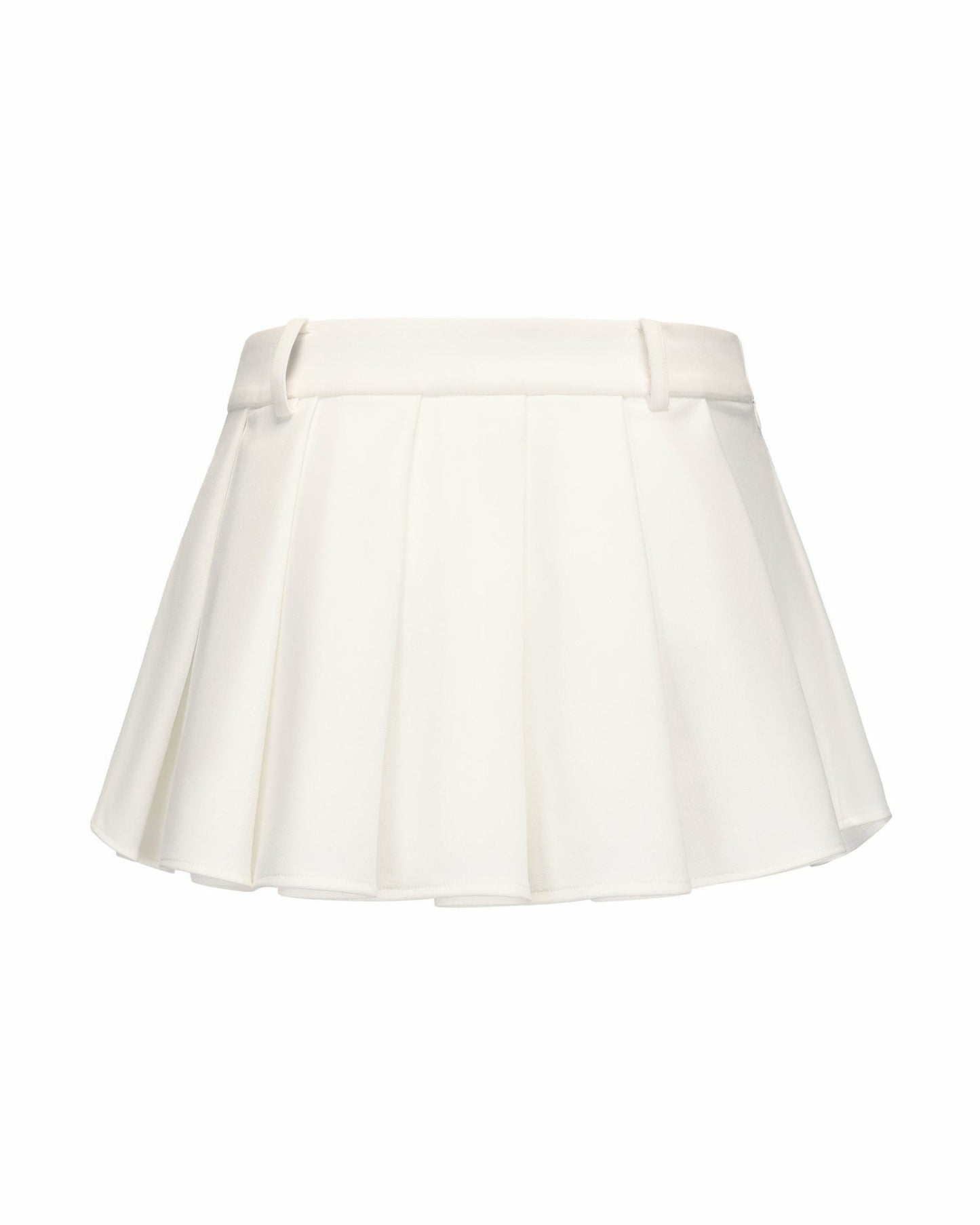 Nana Jacqueline Amber Skirt: White Mini Skirt for Brunch White