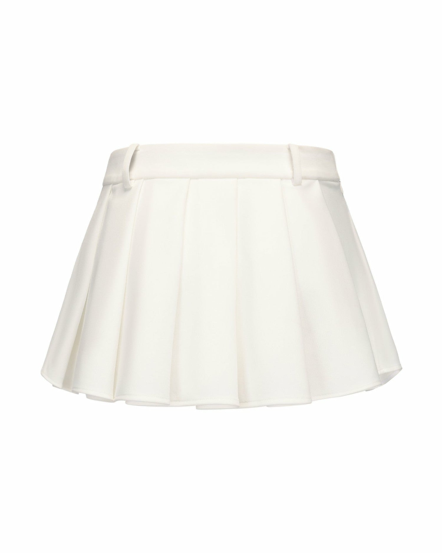 Nana Jacqueline Amber Skirt: White Mini Skirt for Brunch White