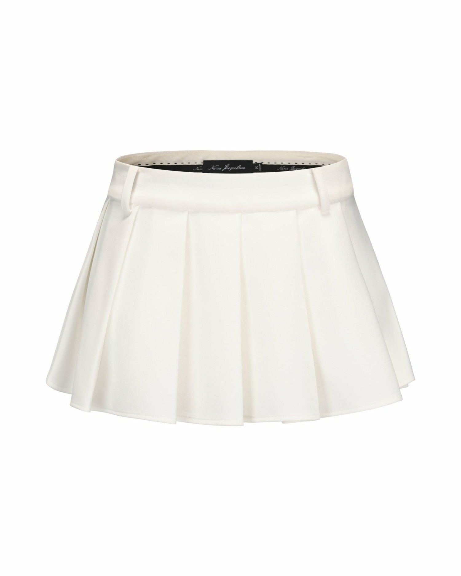 Nana Jacqueline Amber Skirt: White Mini Skirt for Brunch White