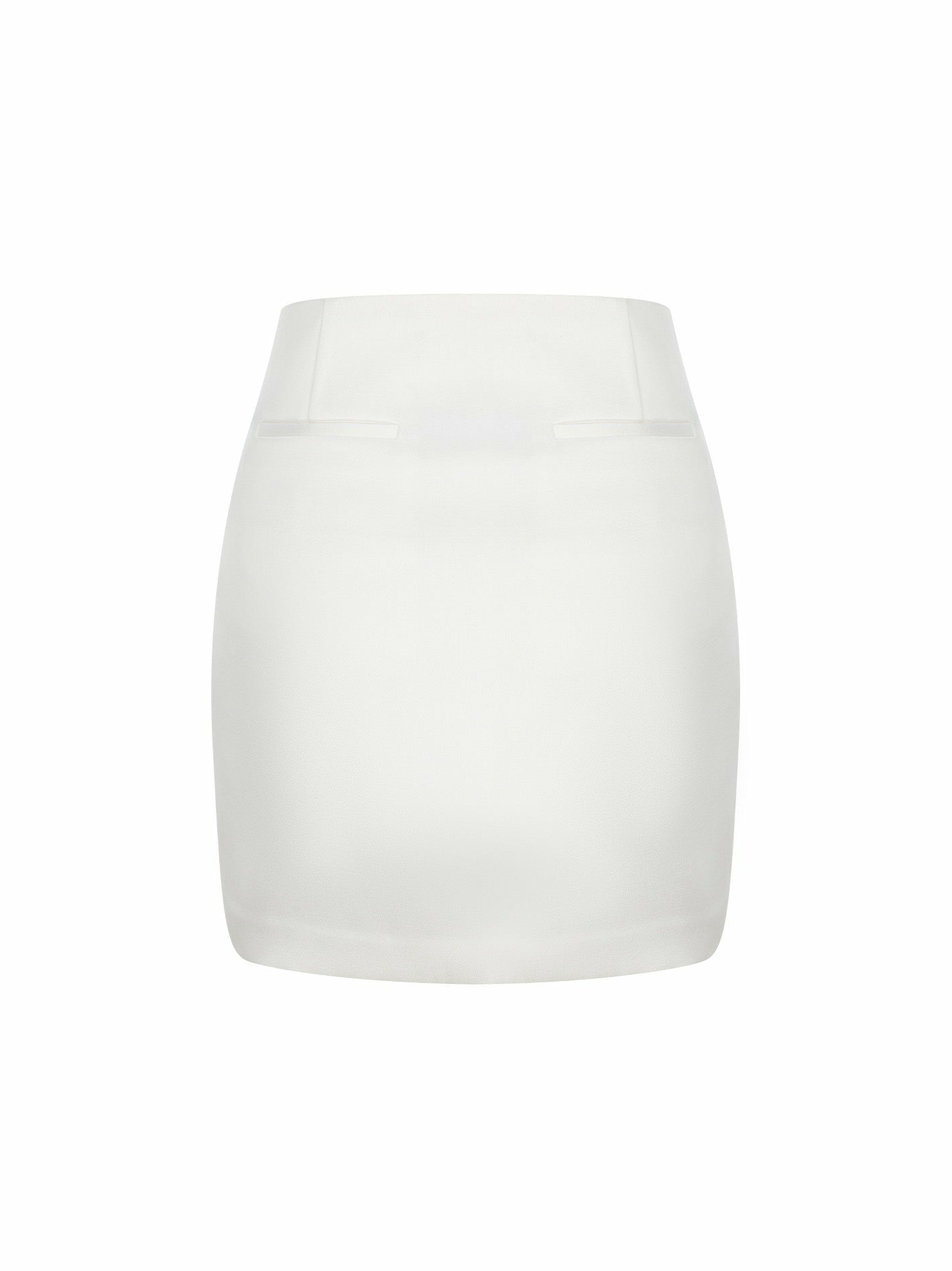Nana Jacqueline Cassandra Skirt: White Mini Skirt for Engagement Party White