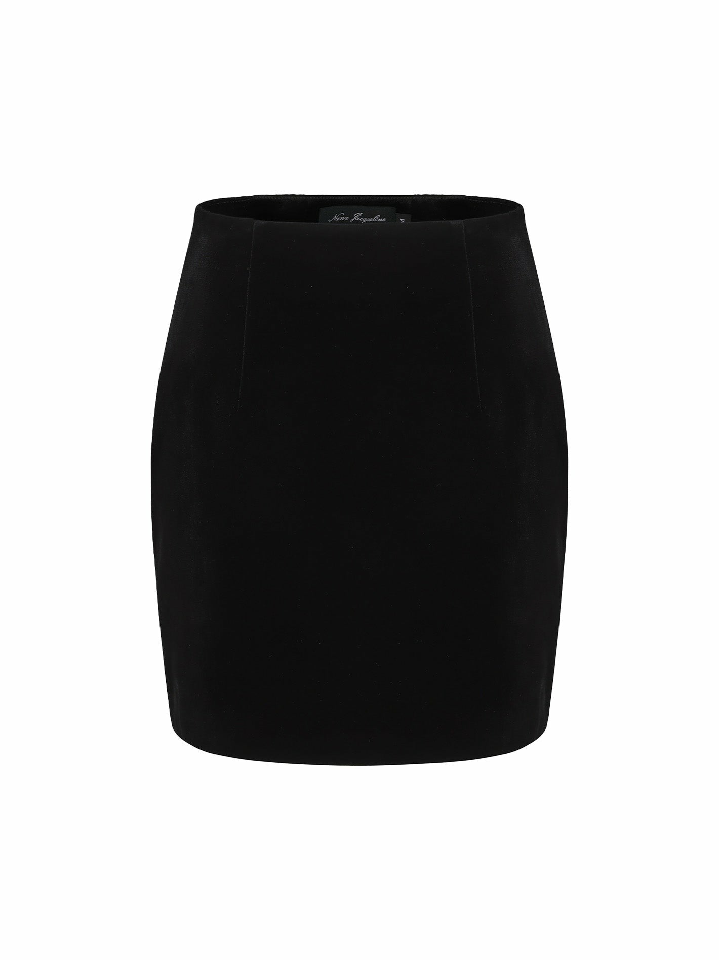 Nana Jacqueline Josie Velvet Skirt: Black Skirt for Cocktail Party Black