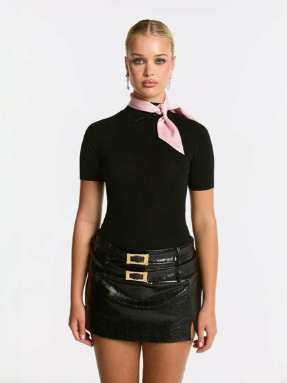 Nana Jacqueline Lola Skirt: Black Mini Skirt for Girls' Night Out Black