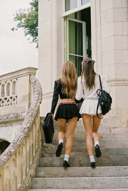 Nana Jacqueline Amber Skirt: Black Mini Skirt for Date Night Black