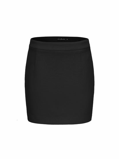 Nana Jacqueline Lisette Skirt: Black Mini Skirt for Date Night Black