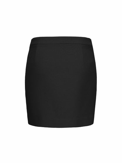 Nana Jacqueline Lisette Skirt: Black Mini Skirt for Date Night Black