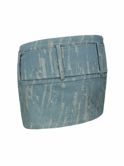 Nana Jacqueline Claire Denim Mini Skirt: Denim Mini Skirt for Date Night Denim
