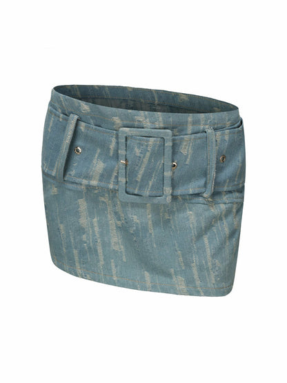 Nana Jacqueline Claire Denim Mini Skirt: Denim Mini Skirt for Date Night Denim