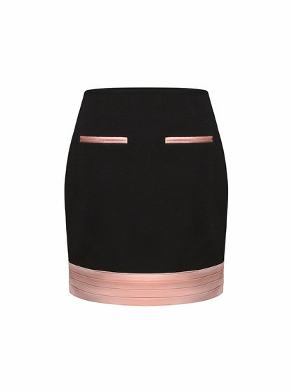 Nana Jacqueline Maxine Skirt: Black Mini Skirt for Date Night Black