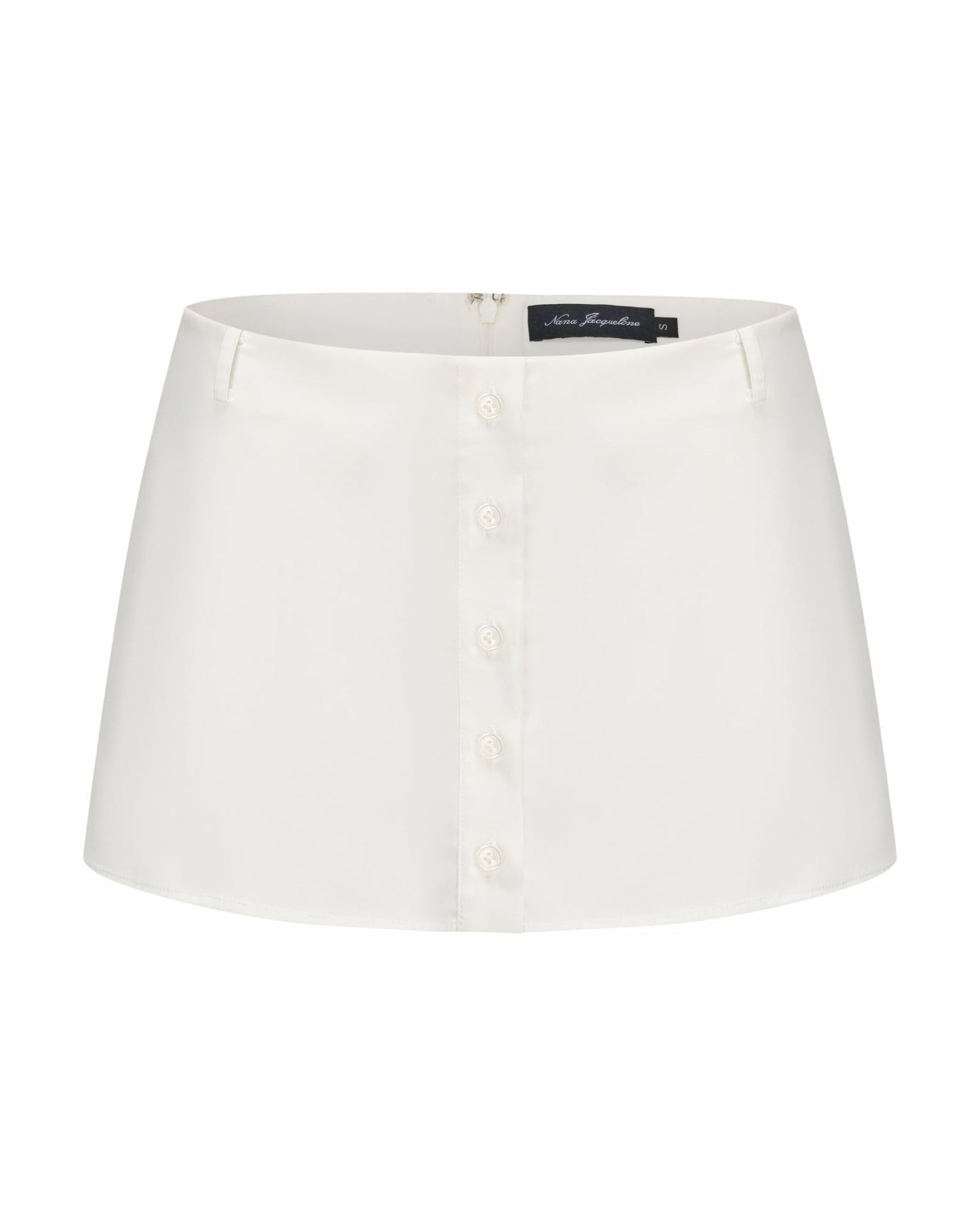 Nana Jacqueline Bridget Skirt: White Mini Skirt for Country Club Brunch White
