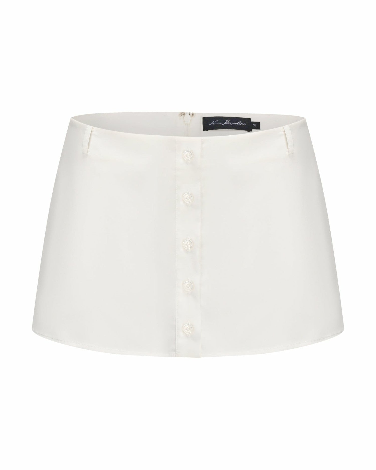 Nana Jacqueline Bridget Skirt: White Mini Skirt for Country Club Brunch White