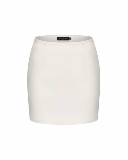 Nana Jacqueline Vanessa Skirt: White Mini Skirt for Bridal Shower White