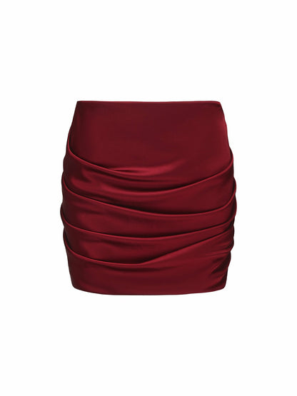 Nana Jacqueline Giselle Skirt: Red Skirt for Date Night Red