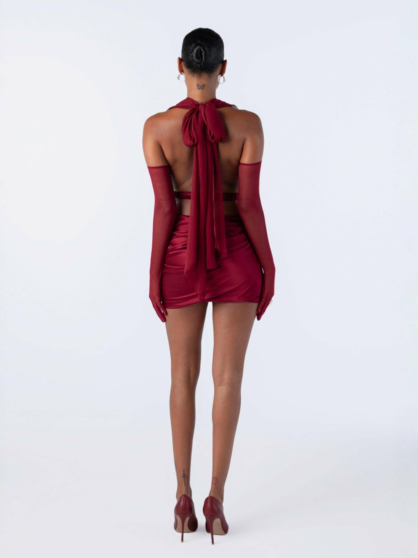 Nana Jacqueline Giselle Skirt: Red Skirt for Date Night Red