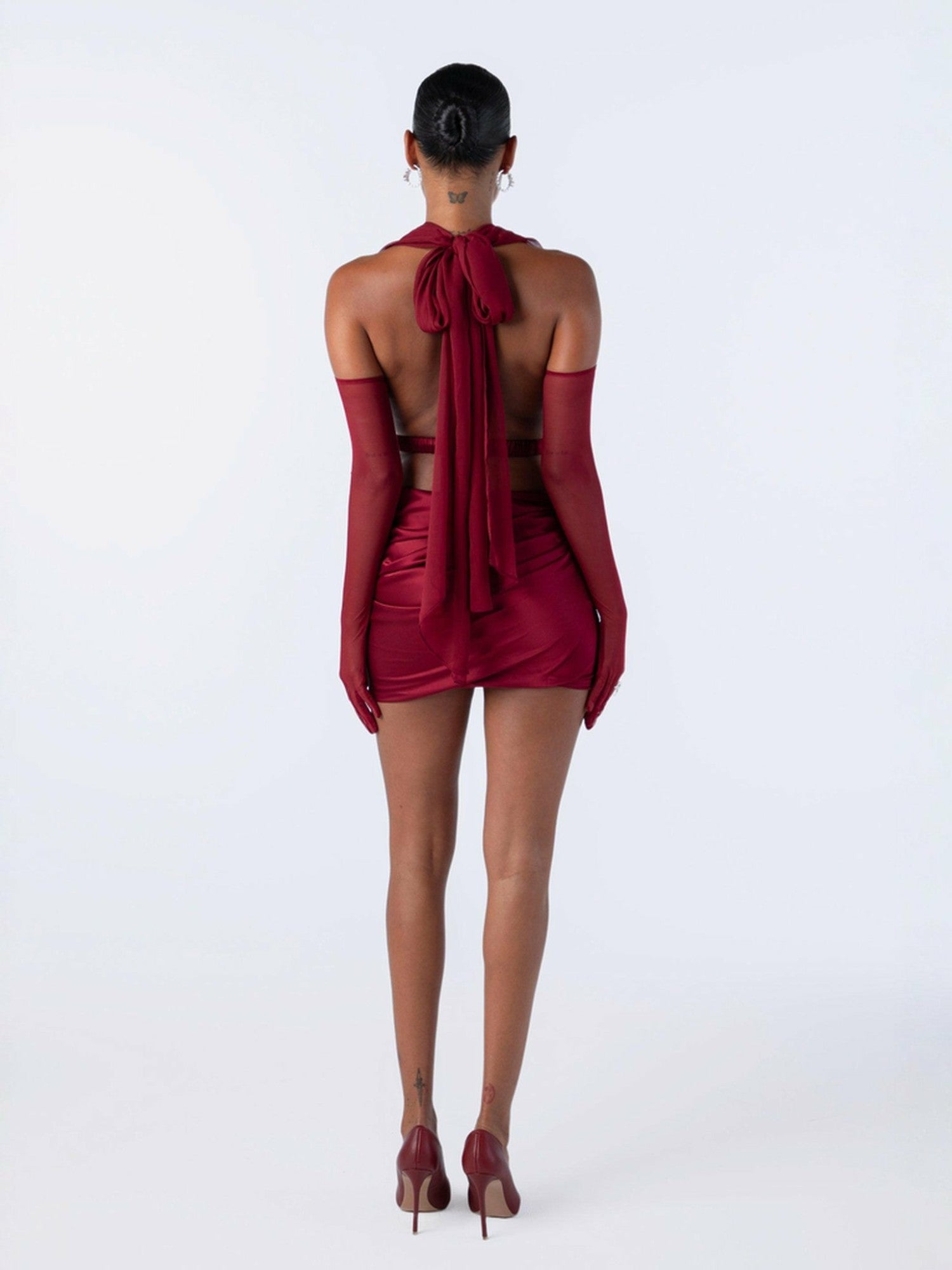 Nana Jacqueline Giselle Skirt: Red Skirt for Date Night Red