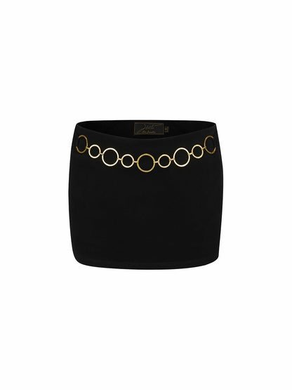Nana Jacqueline Sonia Skirt: Black Mini Skirt for Girls' Night Out Black