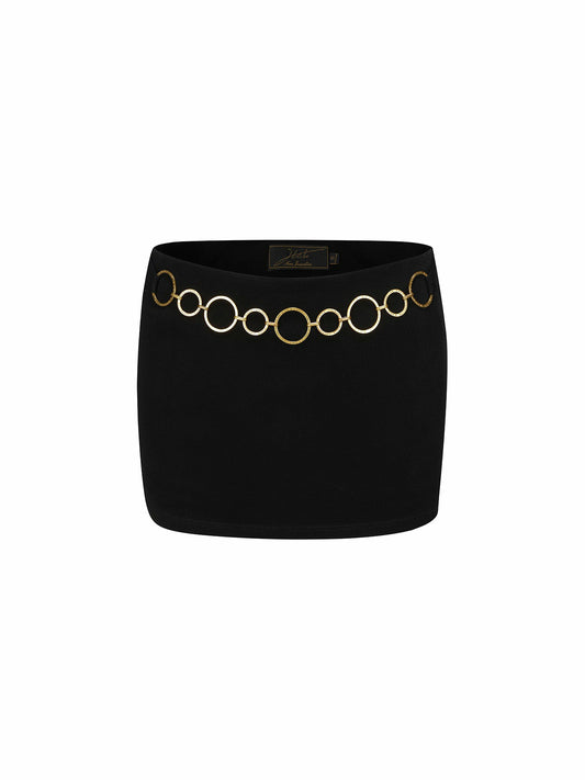 Nana Jacqueline Sonia Skirt: Black Mini Skirt for Girls' Night Out Black