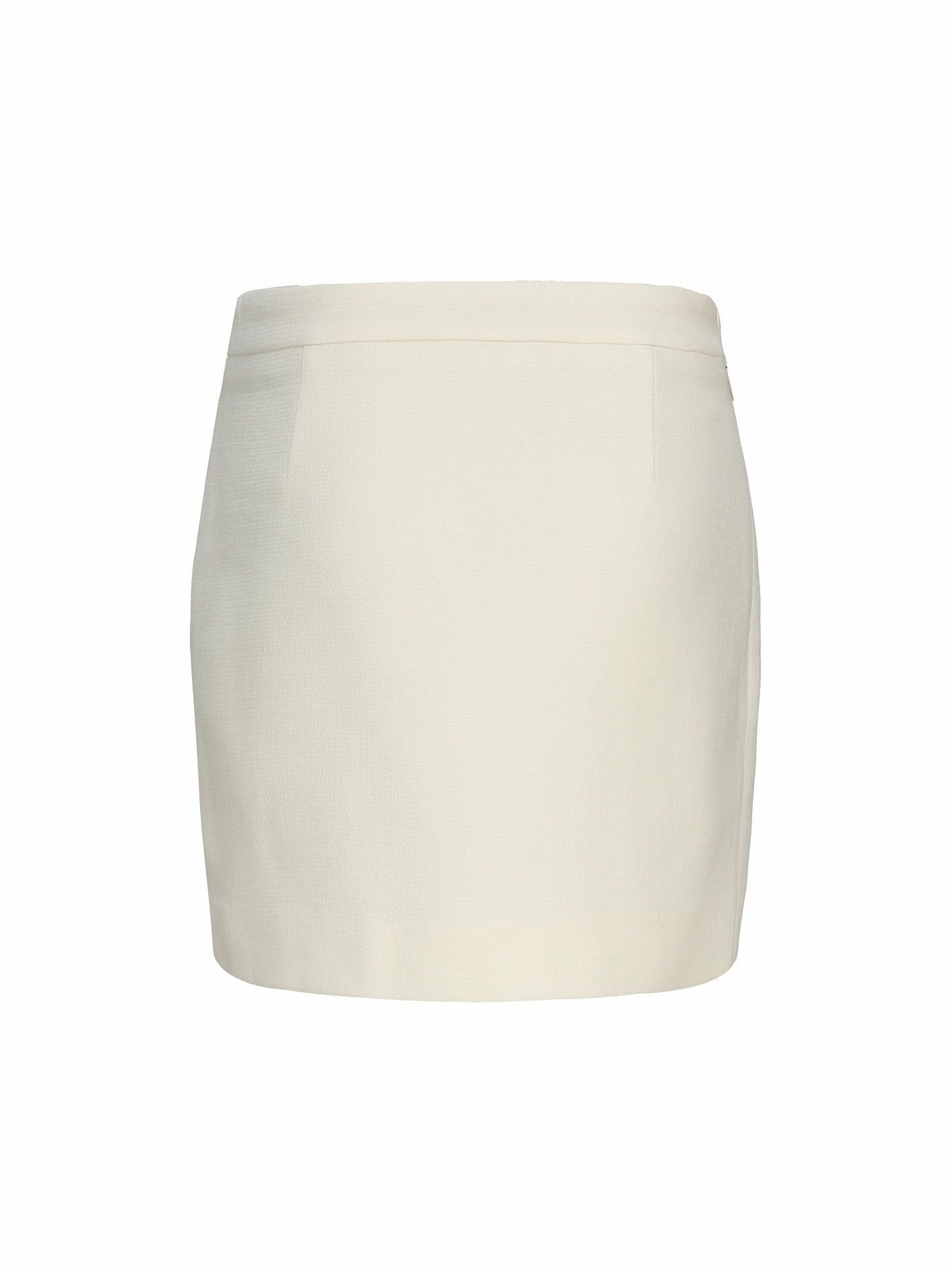 Nana Jacqueline Lisette Skirt: Ivory Mini Skirt for Brunch Ivory
