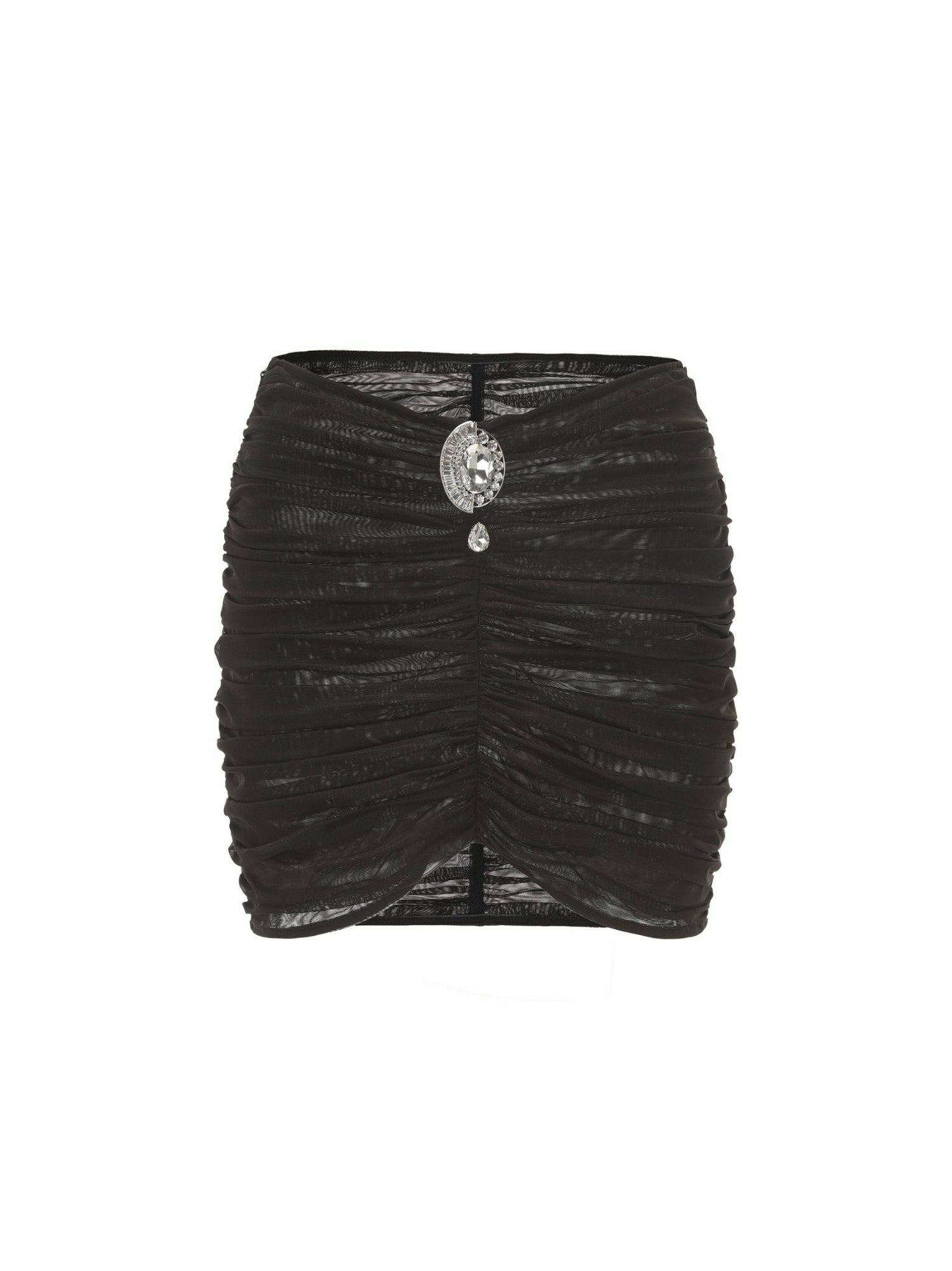 Nana Jacqueline Gabrielle Mesh Skirt: Black Skirt for Girls' Night Out Black
