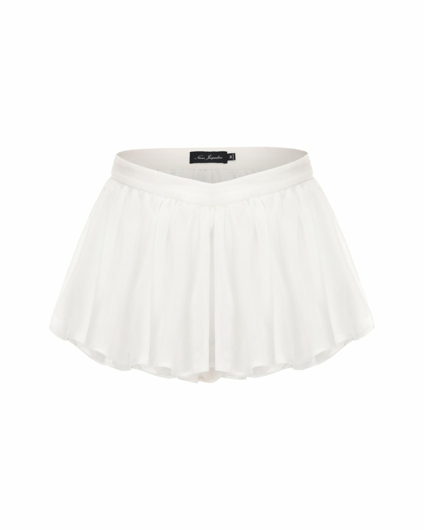 Nana Jacqueline Rosaline Skirt: White Mini Skirt for Bachelorette Party White