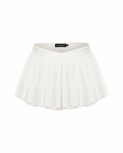 Nana Jacqueline Rosaline Skirt: White Mini Skirt for Bachelorette Party White