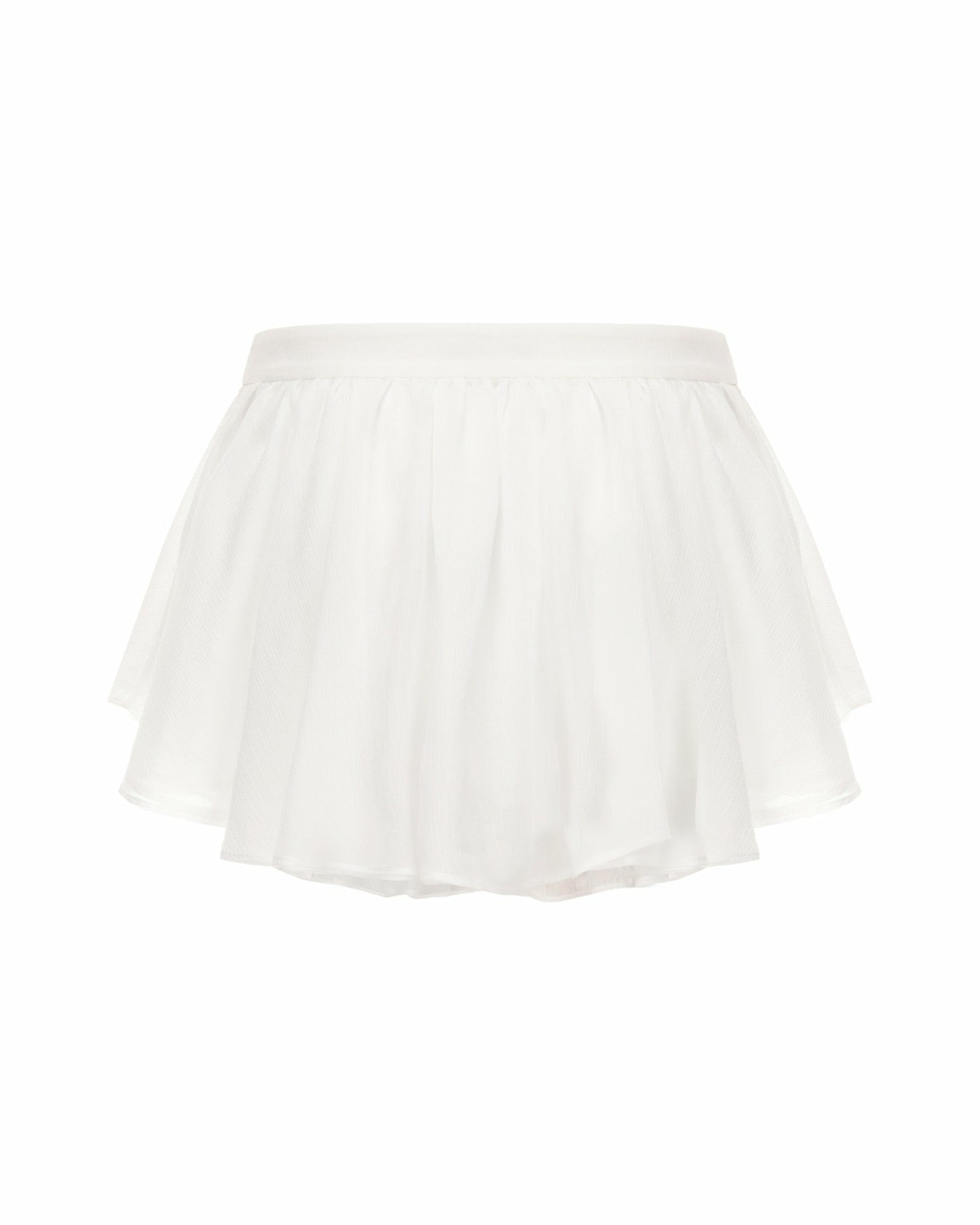Nana Jacqueline Rosaline Skirt: White Mini Skirt for Bachelorette Party White