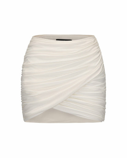 Nana Jacqueline Liu Skirt: White Mini Skirt for Bridal Shower White